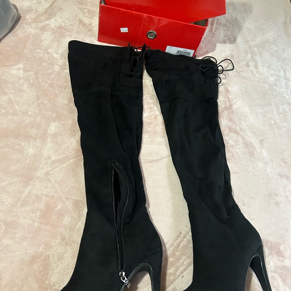 Guess Black Over-the-Knee Boots